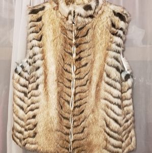 Faux fur vest